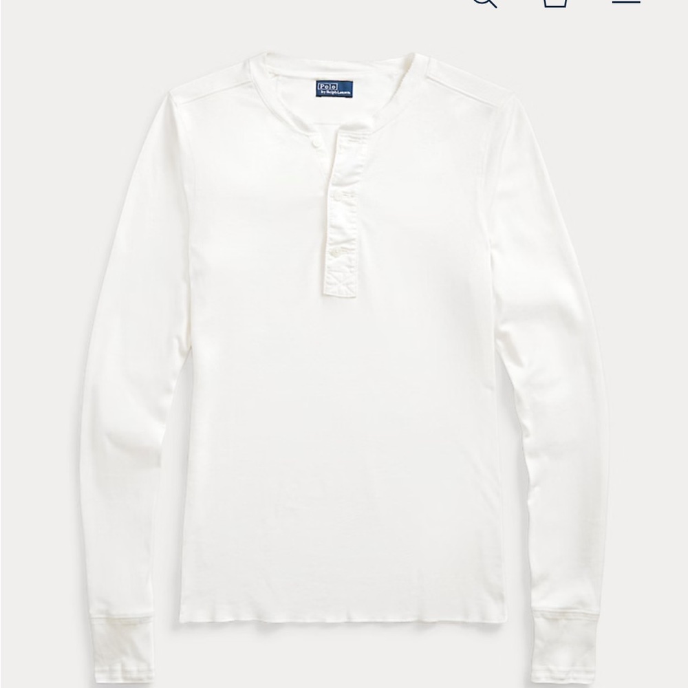 Polo Ralph Lauren cotton Henley shirt - Picture 3 of 4